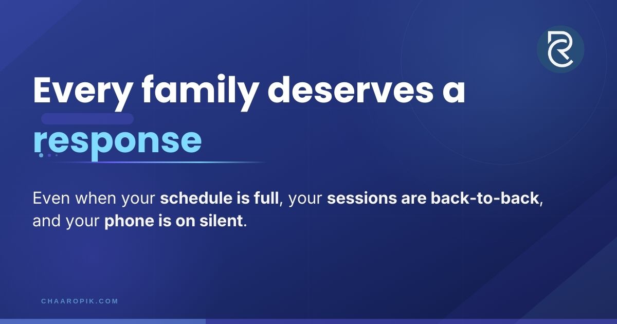 Chaaropik AI answering service for education consultants — 24/7 response for every student inquiry