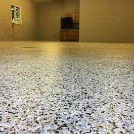 Garage floor Epoxy Flake coating