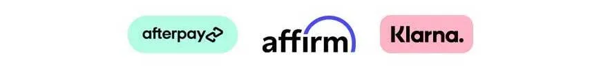 image of afterpay affirm klarna logos