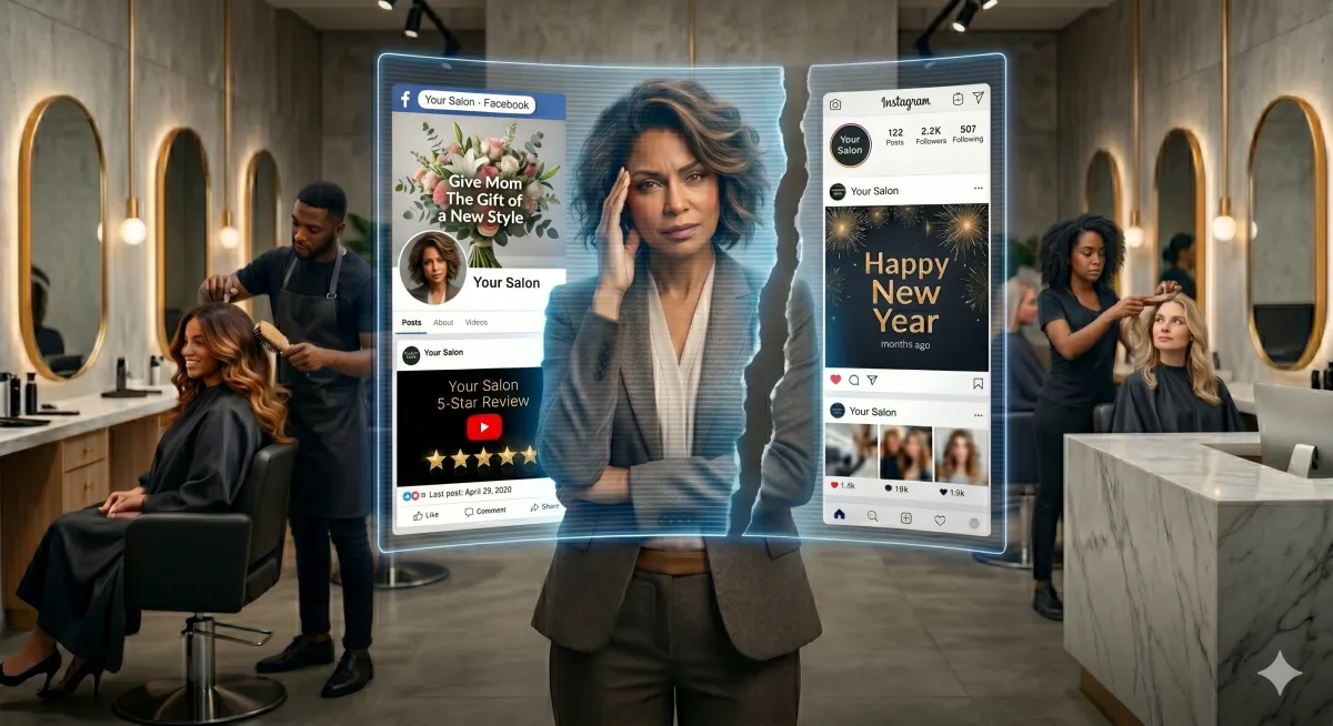 The Content Gap: Why Your Social Media is Quiet Despite Your Salon Being Busy