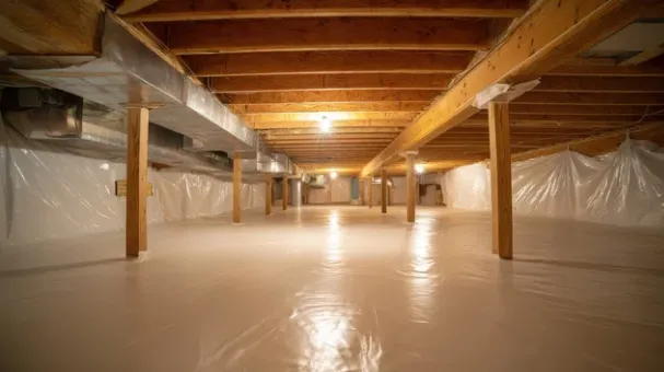 Crawl Space Insulation & Vapor Barrier