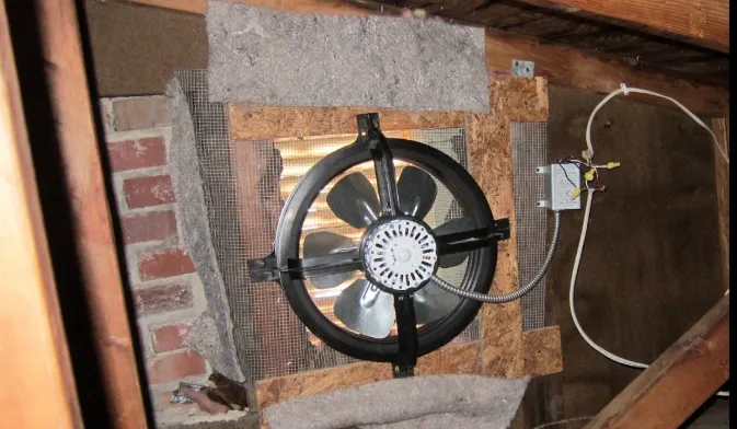 Attic Fan, Bathroom Fan & Roof Vent Installation