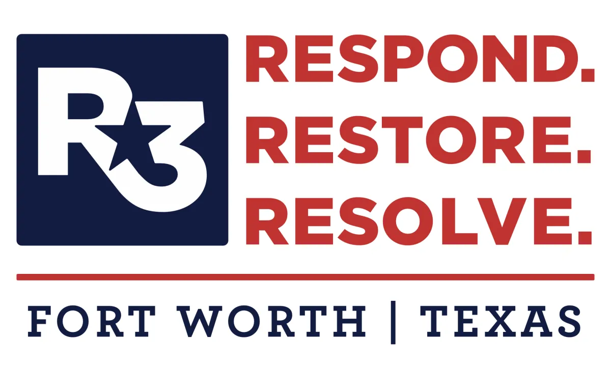 Volunteers setting up a charity booth at sunrise, bold colors, distressed overlay