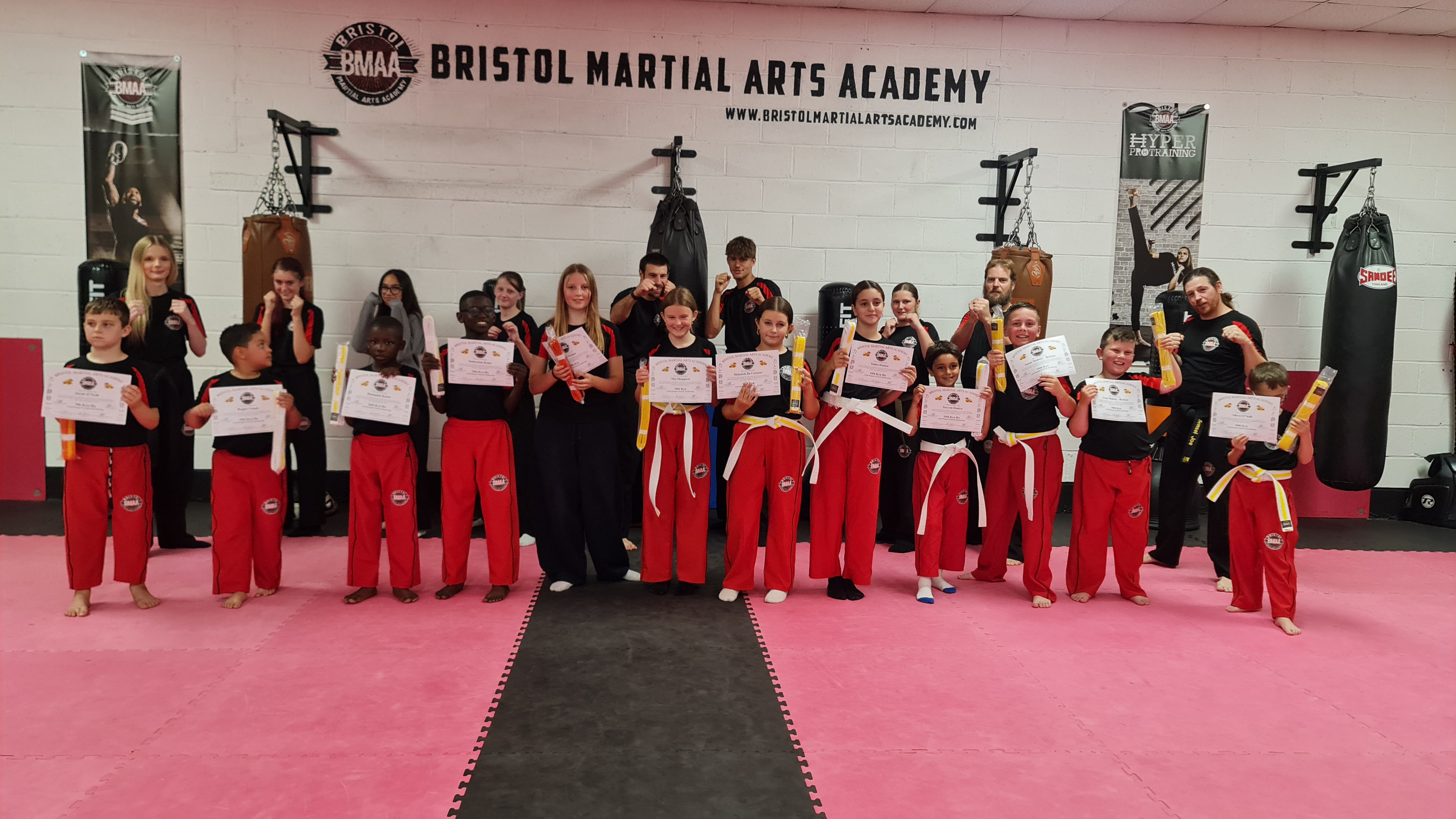 Next up at tonight’s belt grading were our Beginner and Intermediate Junior Dragons, aged 7–12 years