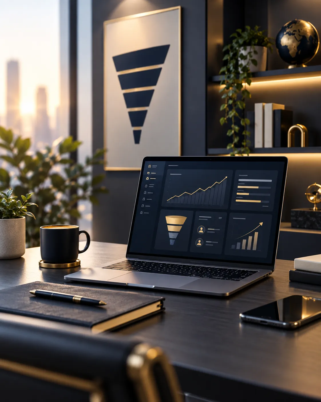 Modern digital workspace representing the QCMD Business Starter System