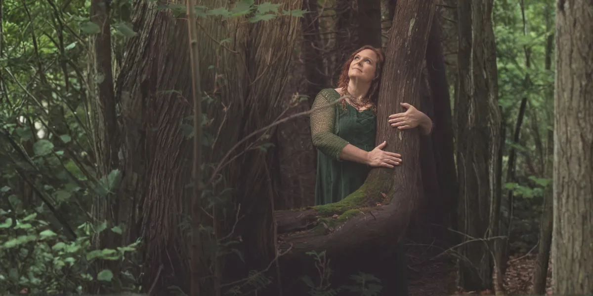 Debra in the forest