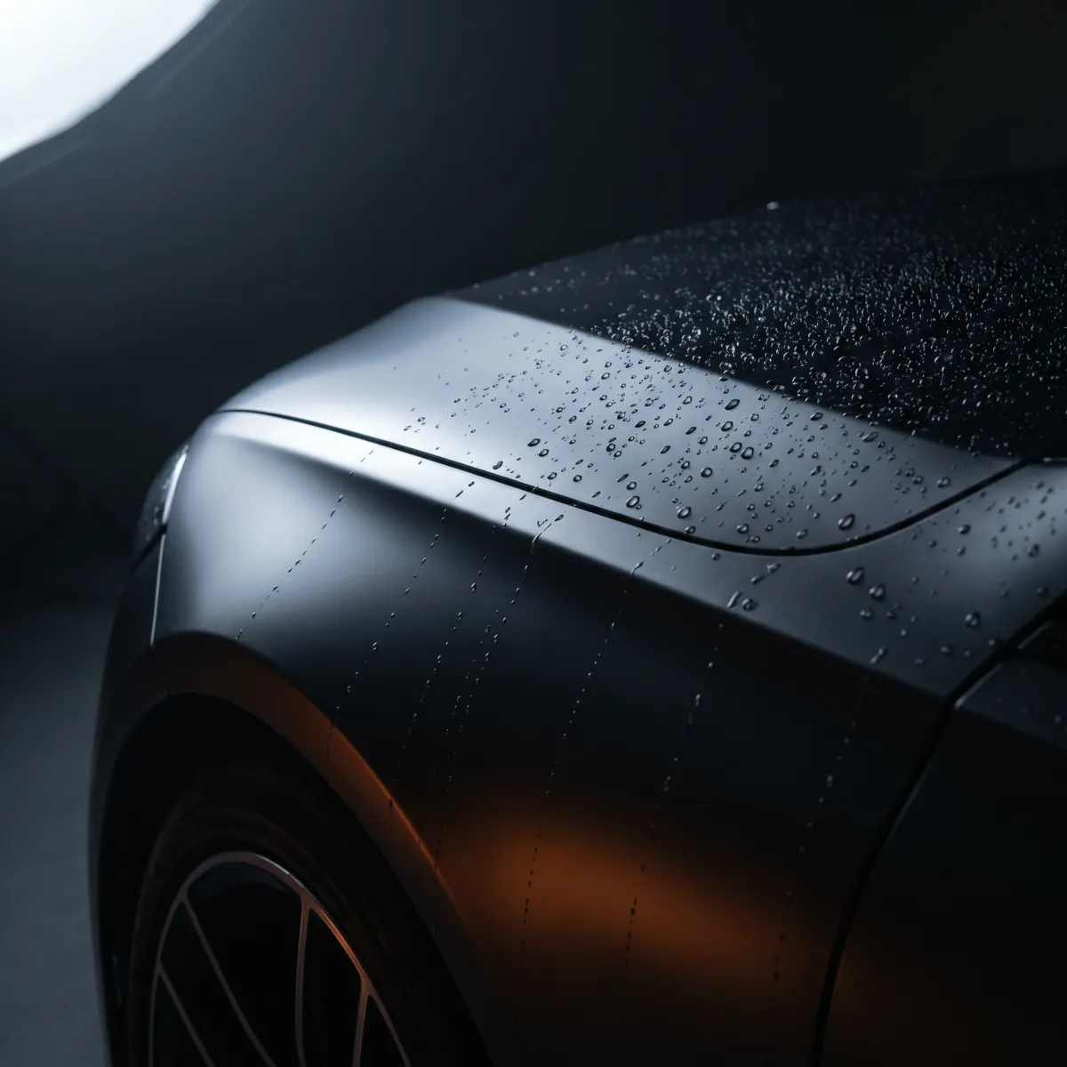 High-gloss automotive detail ceramic finish