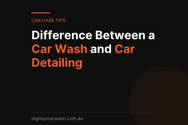 Professional car wash and car detailing services showing the difference between routine cleaning and deep vehicle care.