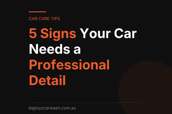 5 Signs Your Car Needs a Professional Detail