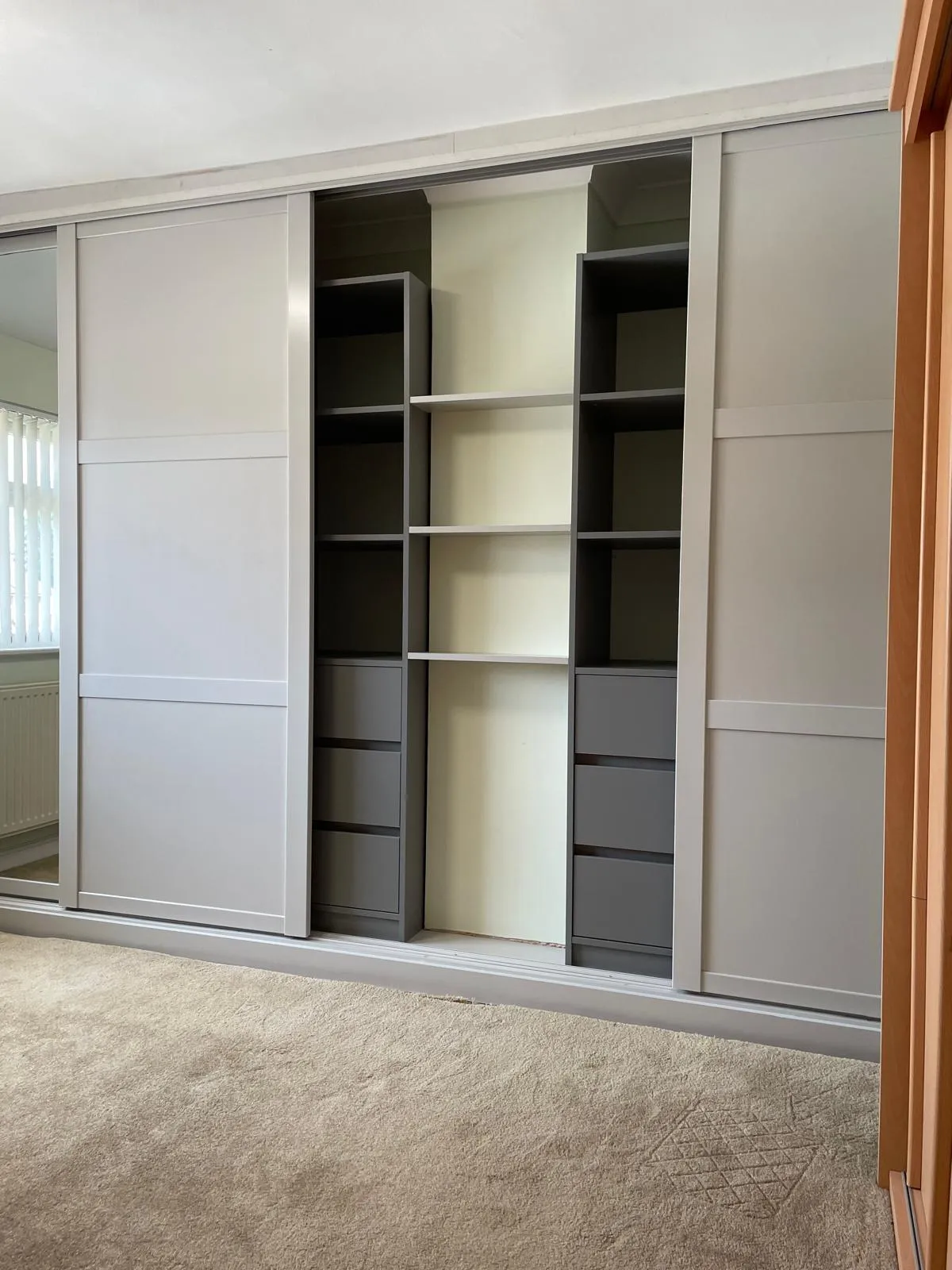 built in shelving and storage fitting