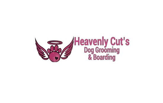 heavenly cuts dog grooming and boarding logo