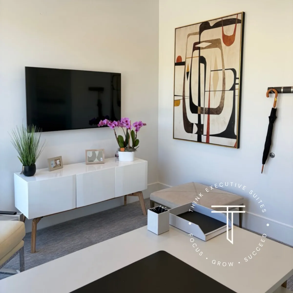 Executive Office Suite Workspace Area