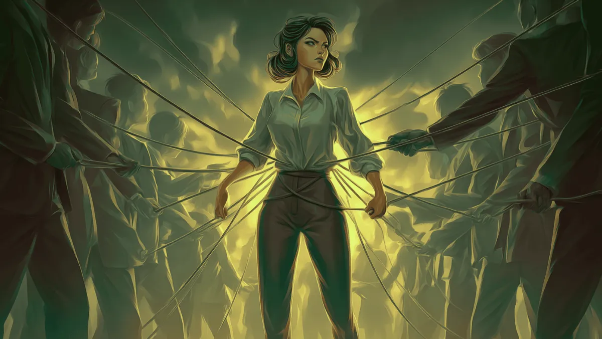 Playful illustration of a small business owner watering a flourishing tree with roots shaped like upward arrows, set against a warm, neutral background. The style is hand-drawn, with soft lines and gentle colors, evoking growth and optimism.