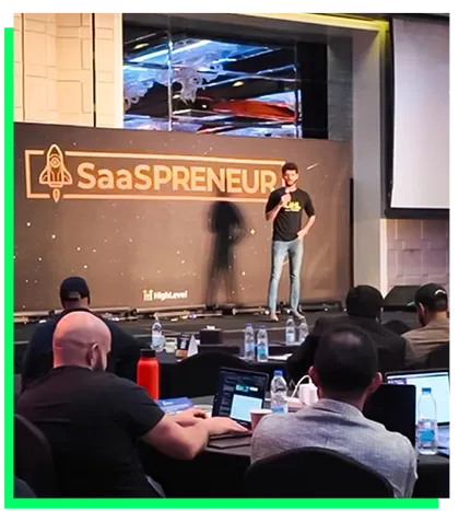 Arham has been helping agency owners for 7+ years. He is a recognized authority in the space, having spoken on HighLevel Sponsored Stages about building scalable fulfillment teams.