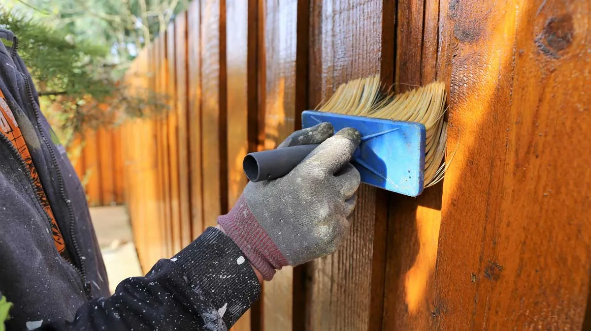 is staining a fence worth it