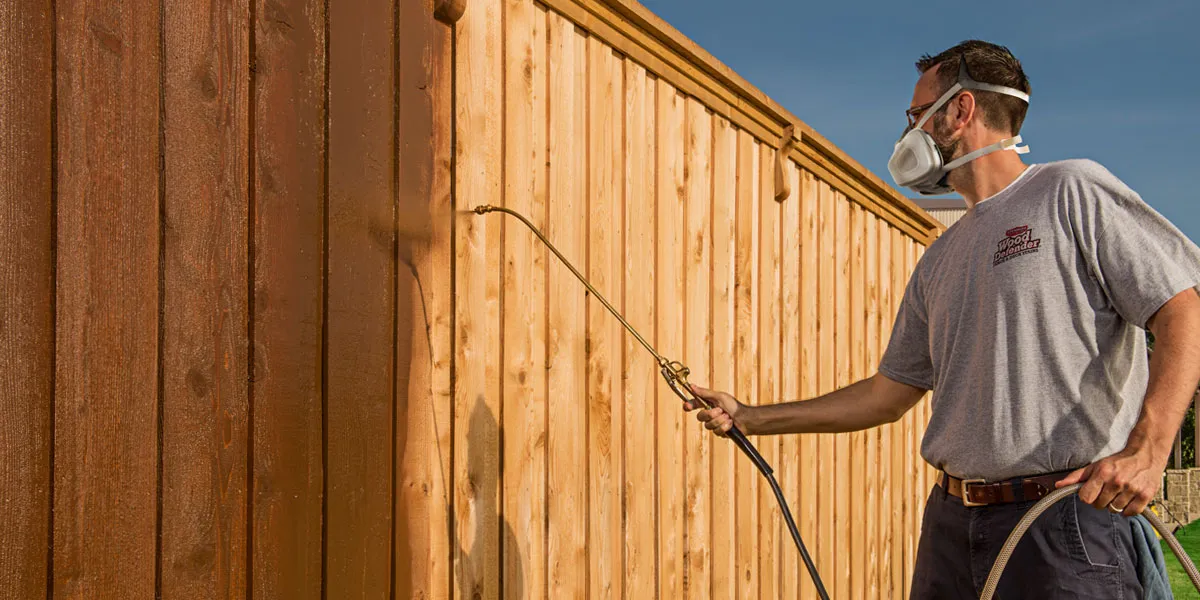 best method to stain a fence