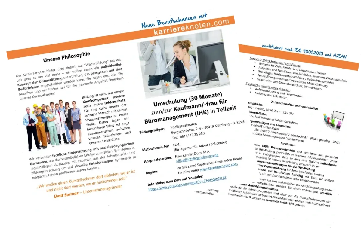 Flyer Büromanagement 