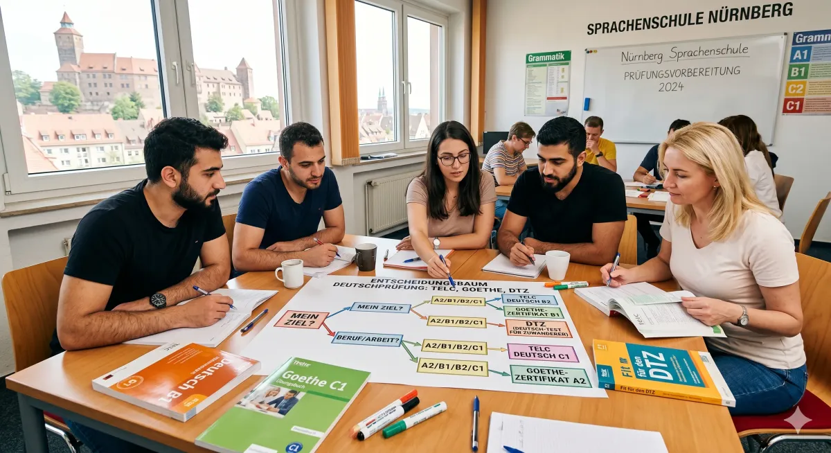 TELC, Goethe oder DTZ: Welche Deutschprüfung in Nürnberg?