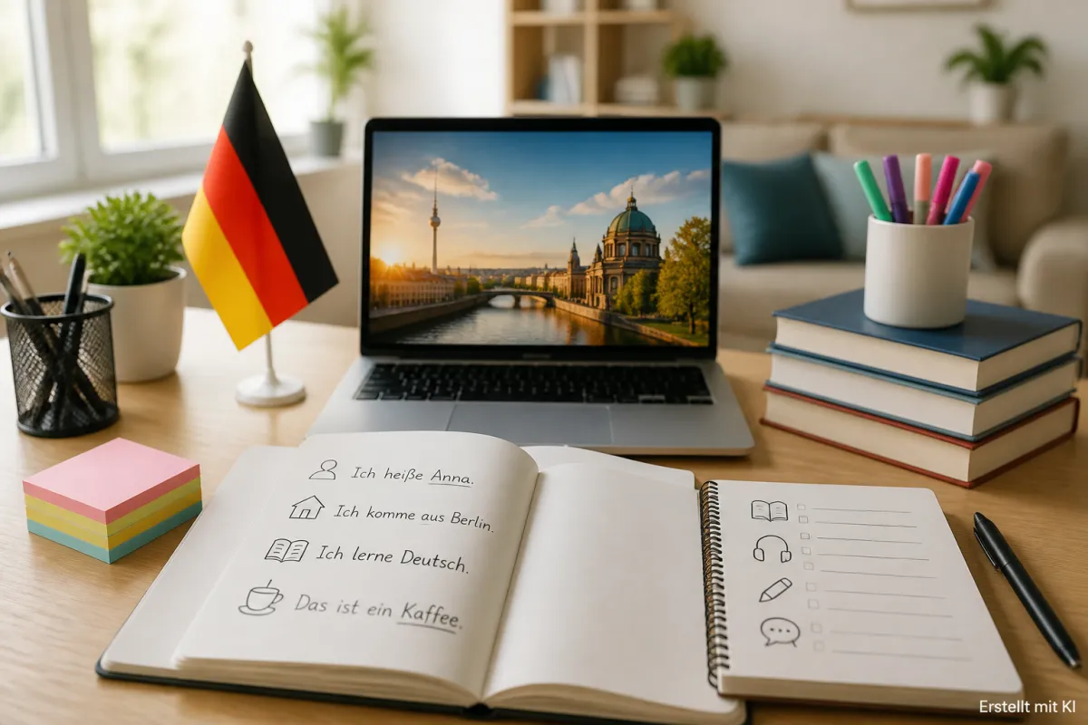 Kostenlose Übungen für Deutsch A1: Übungsbeispiele, Vokabeln, Sätze & kompletter Übungsplan für Anfänger