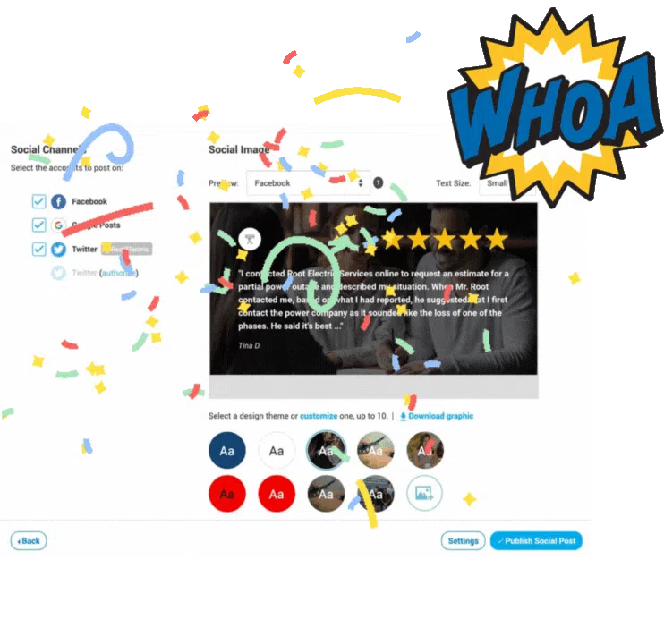 Social media content management for businesses