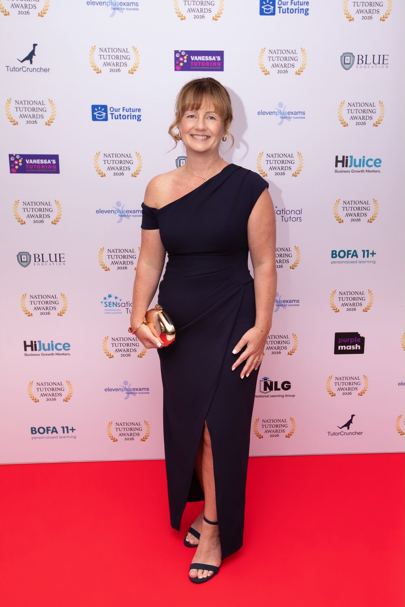 Joanne Adams of Happy Hedgehog Learning at the National Tutoring Awards.