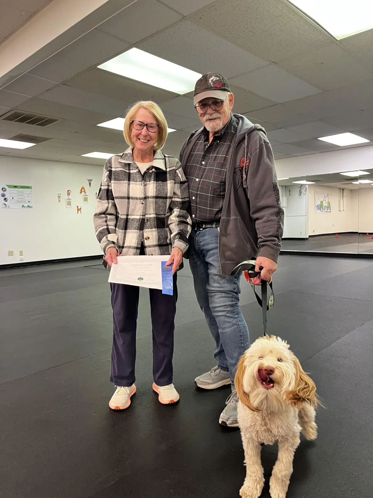 no paws like home client getting training awards