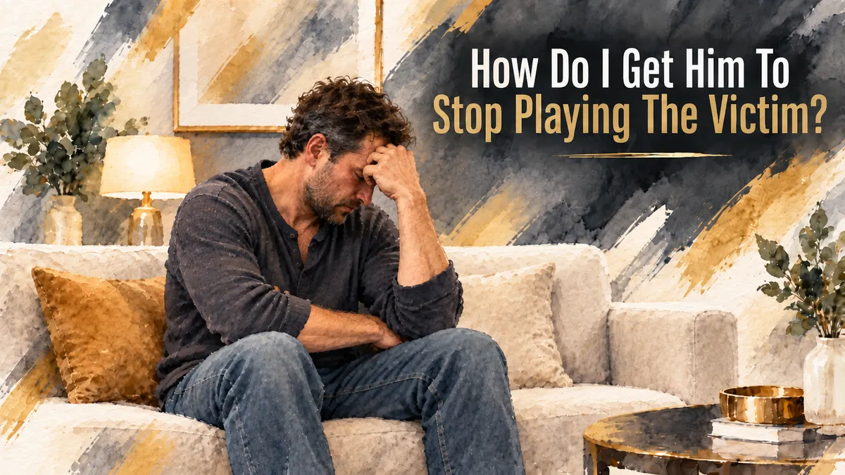 How Do I Get Him To Stop Playing The Victim?