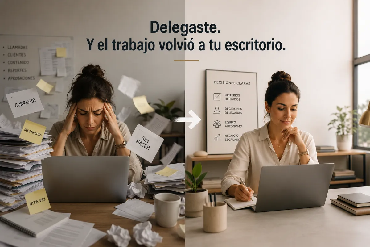 Contrataste, delegaste, y el trabajo volvió a tu escritorio