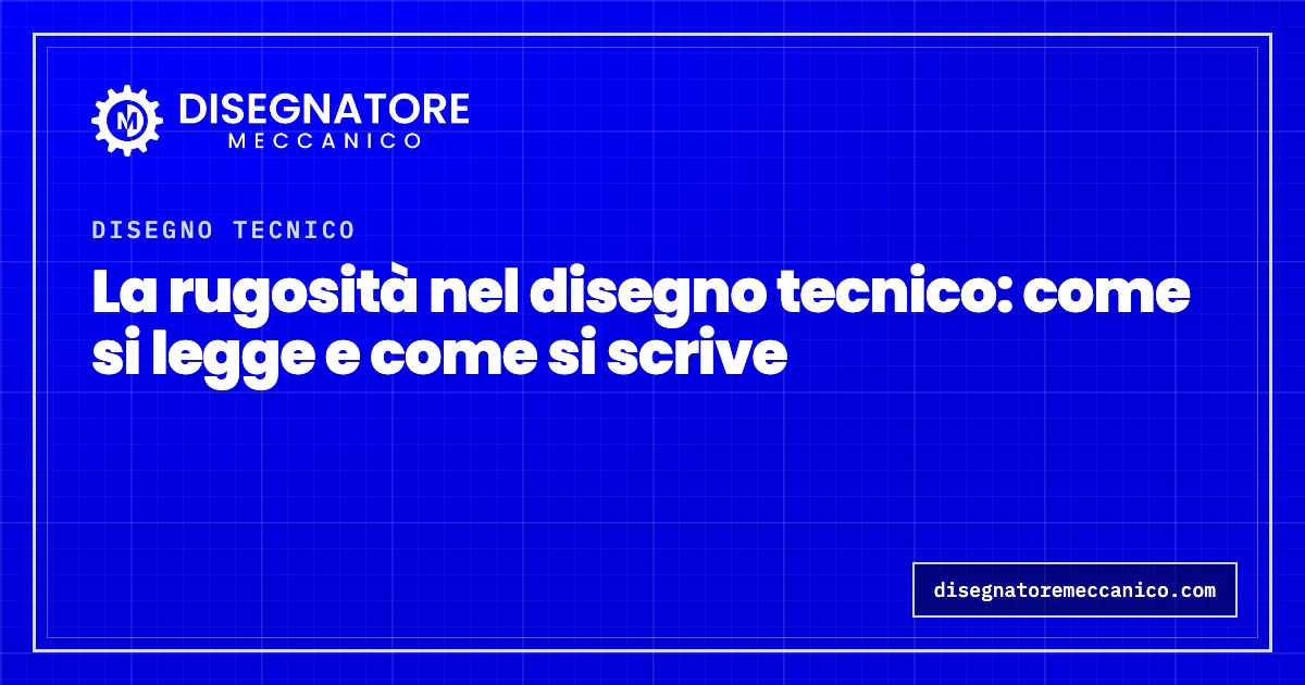 La rugosità nel disegno tecnico: come si legge e come si scrive
