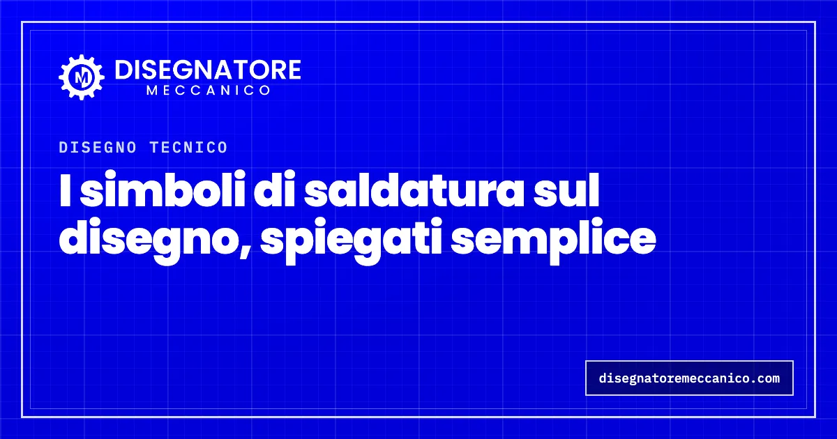 I simboli di saldatura sul disegno, spiegati semplice