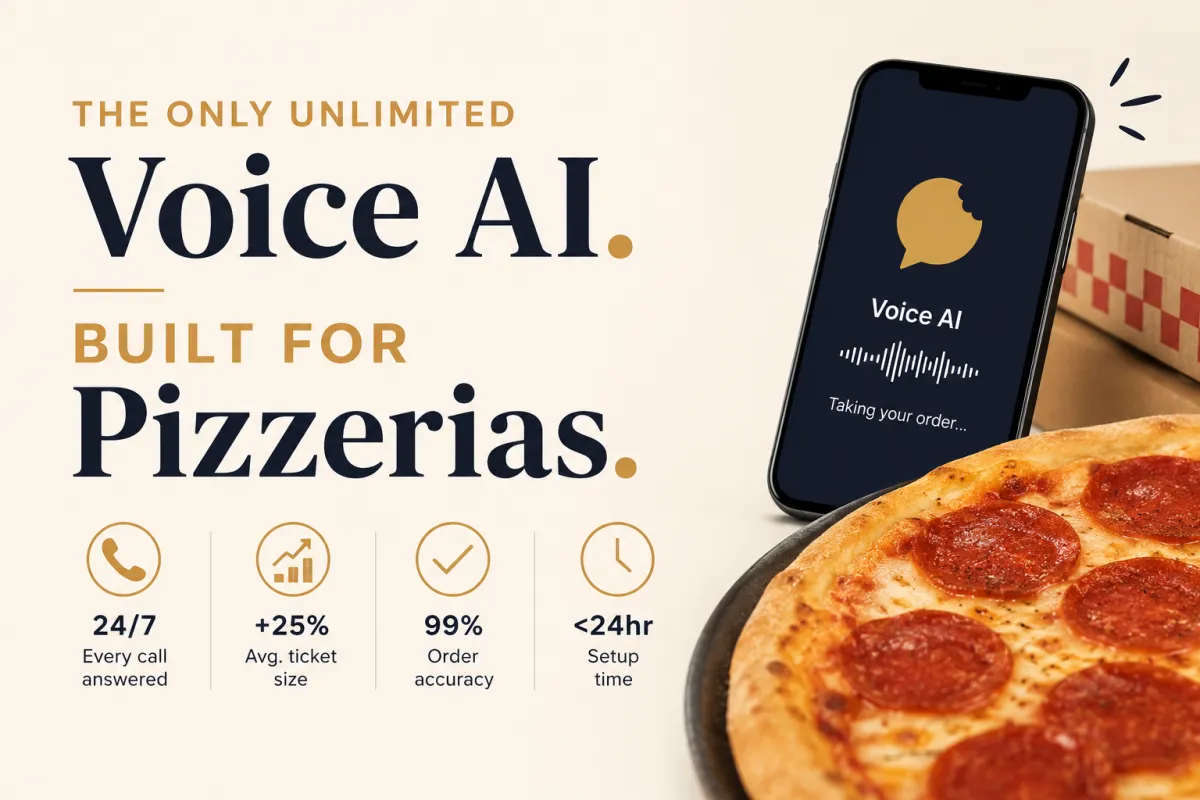 Voice AI built for Pizzerias