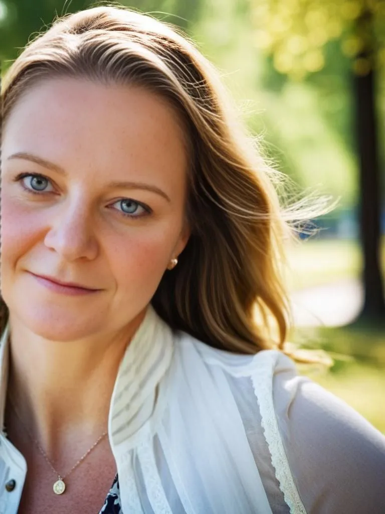 Paige Ewing standing in a golden field at sunset, smiling warmly with eyes closed, wearing a rust-orange dress—capturing a moment of calm, connection, and emotional presence aligned with the Flicker in the Field brand.