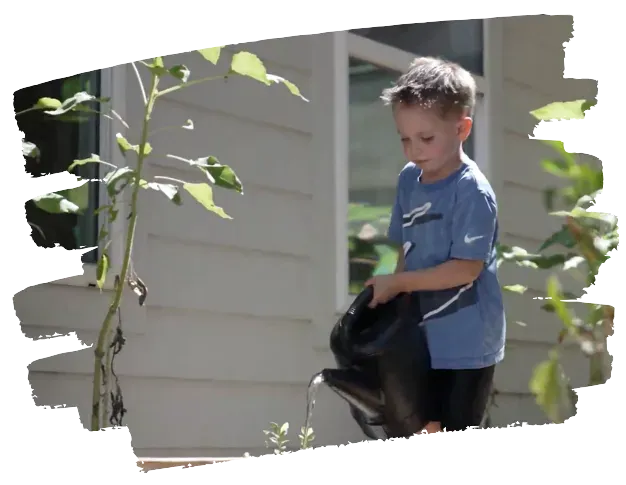 children playing outside in Katy, Texas