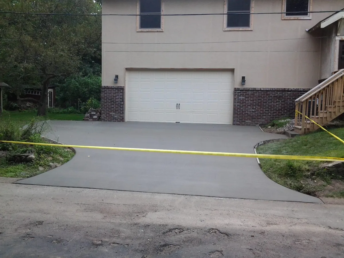 Akron Concrete builds and installs Driveway