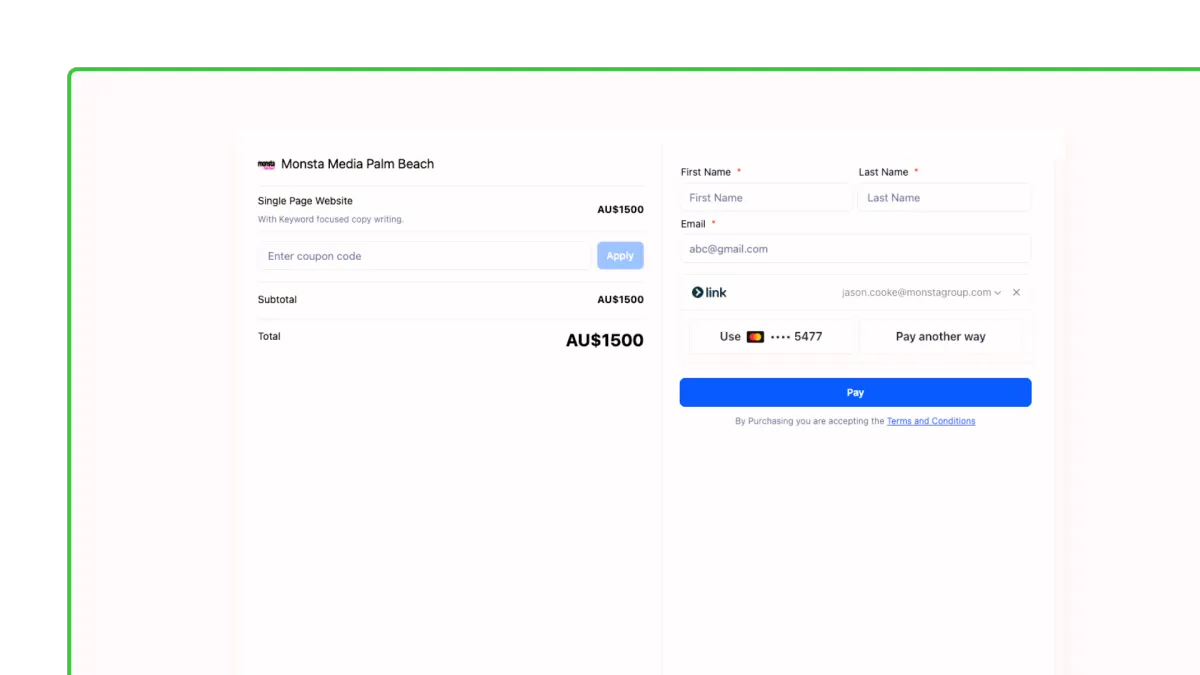 Lead Monsta Payments