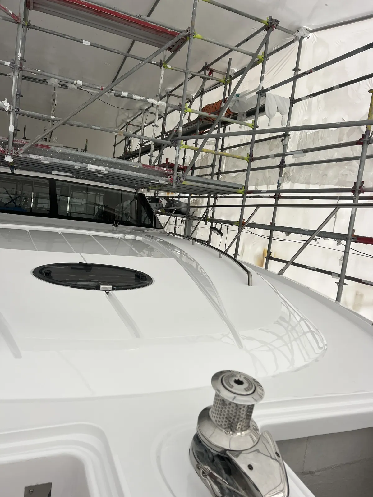 Metallic and high-gloss paint detail