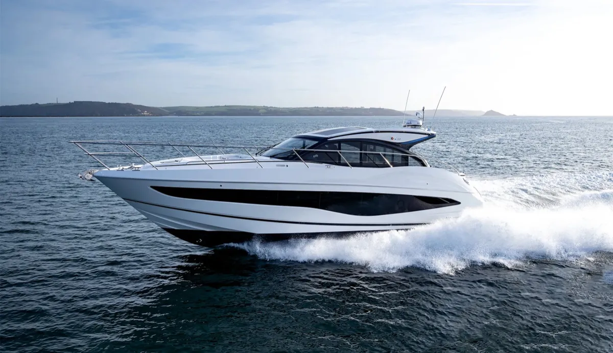 Princess V50 under way, fitted with ElectroSea seawater systems