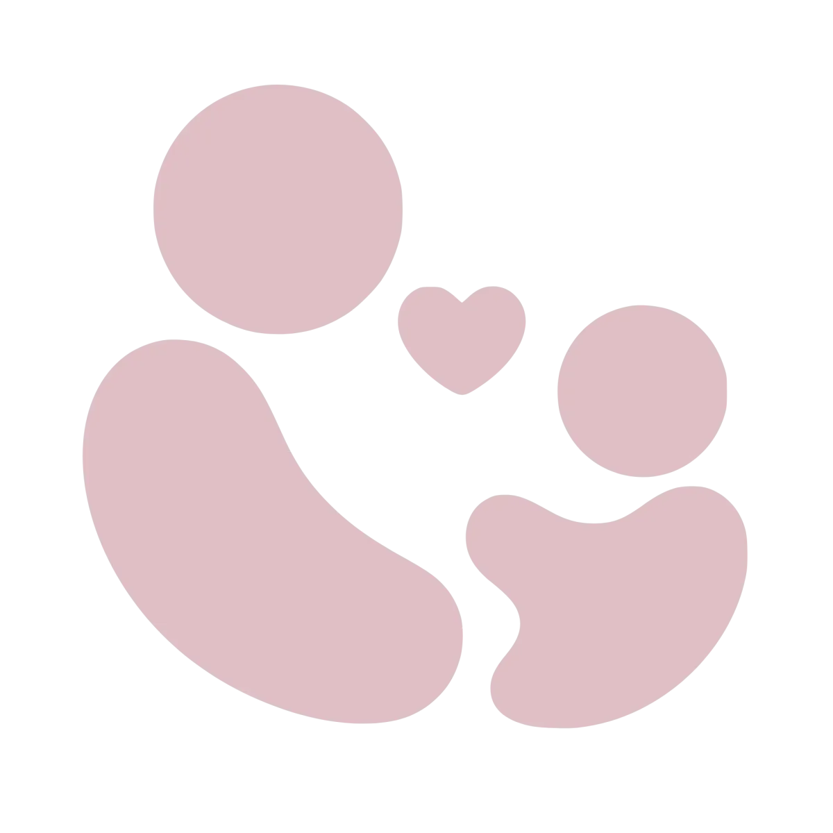 Early motherhood support icon showing bonding between mother and child