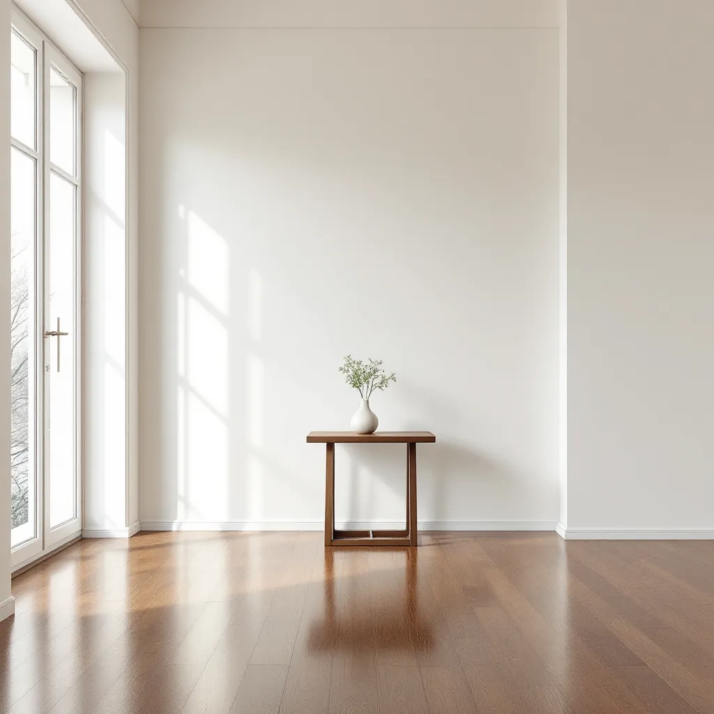 dresser beside sofa