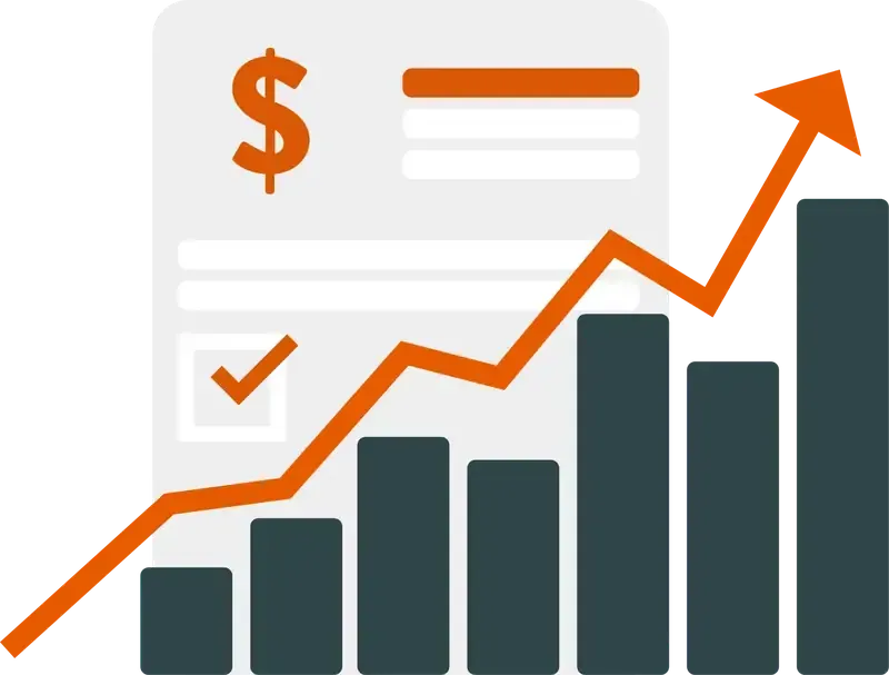 Mobile-friendly lead generation graphic | Visualizing ROI and conversion growth