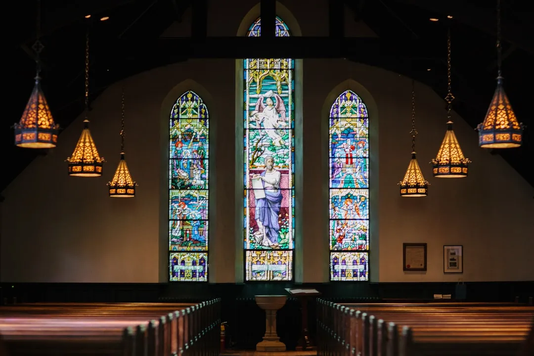 Abstract editorial visual depicting pastoral imagination and theological study