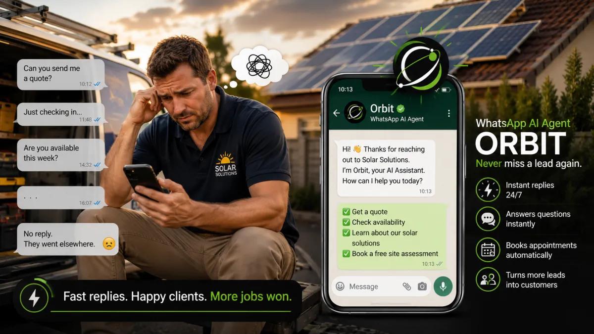 Why South African solar installers lose clients to slow follow-up