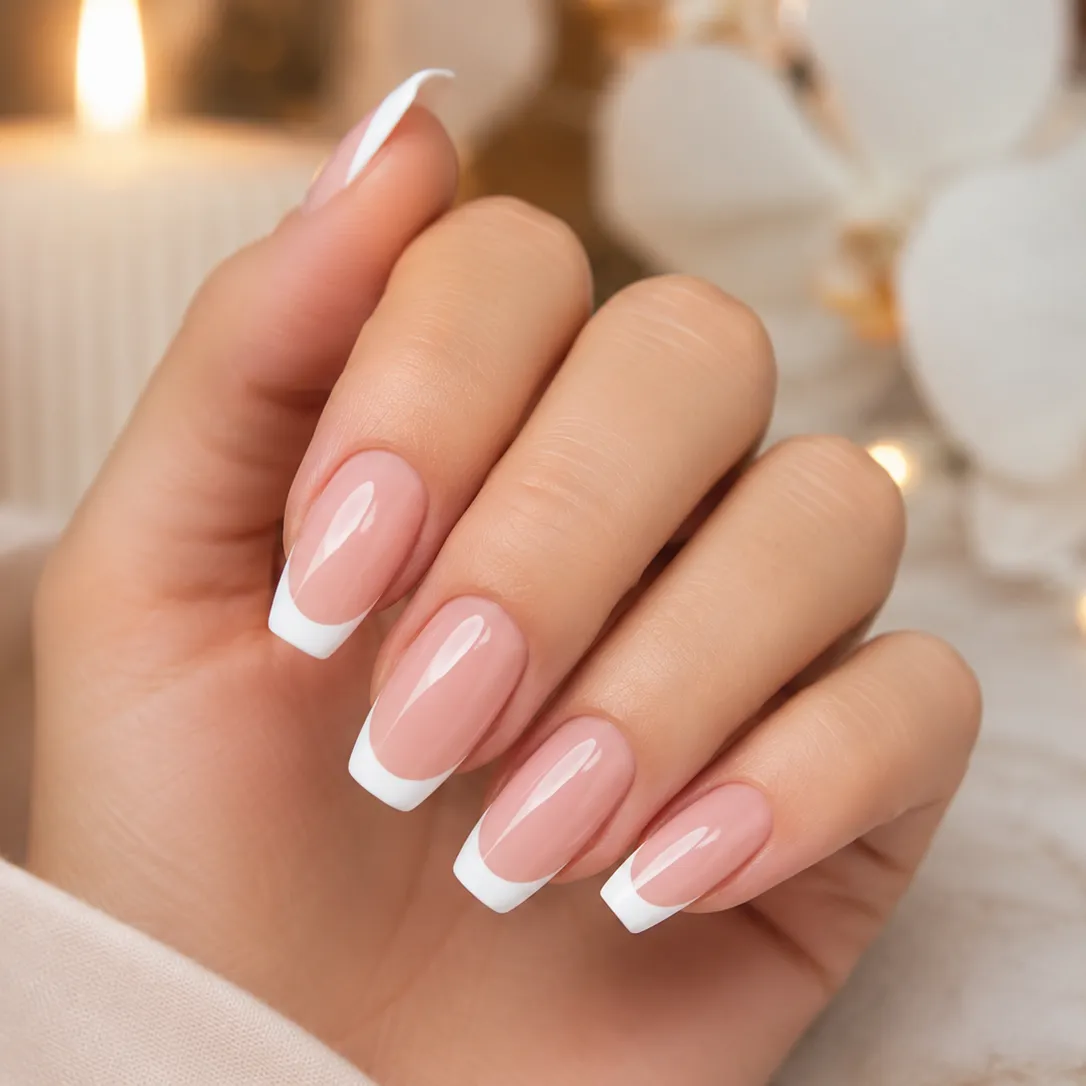 Uñas acrílicas francesas