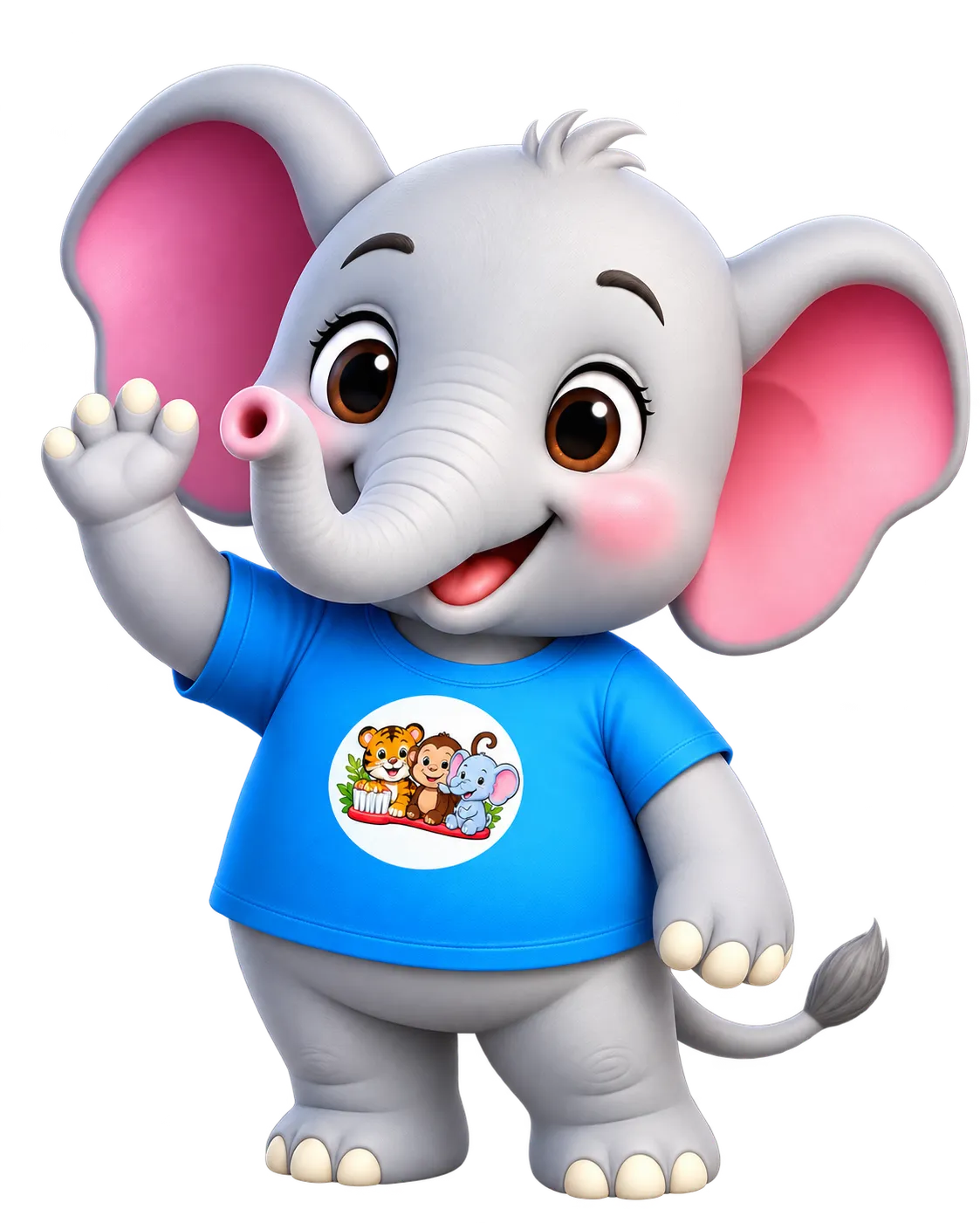 Amazon Children Dental elephant mascot welcoming children