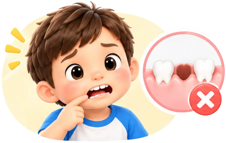 Child receiving supportive dental care at a pediatric dental office