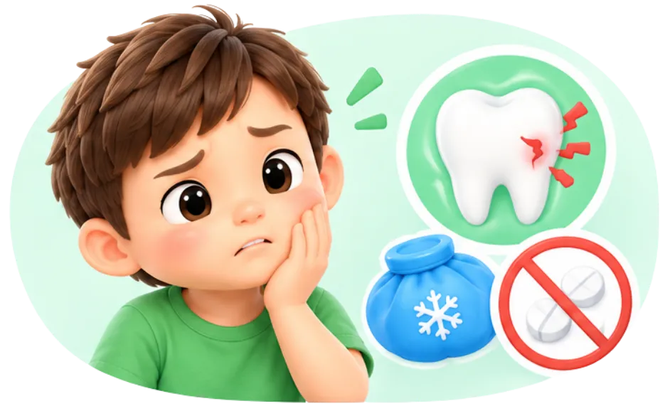 Child receiving supportive dental care at a pediatric dental office