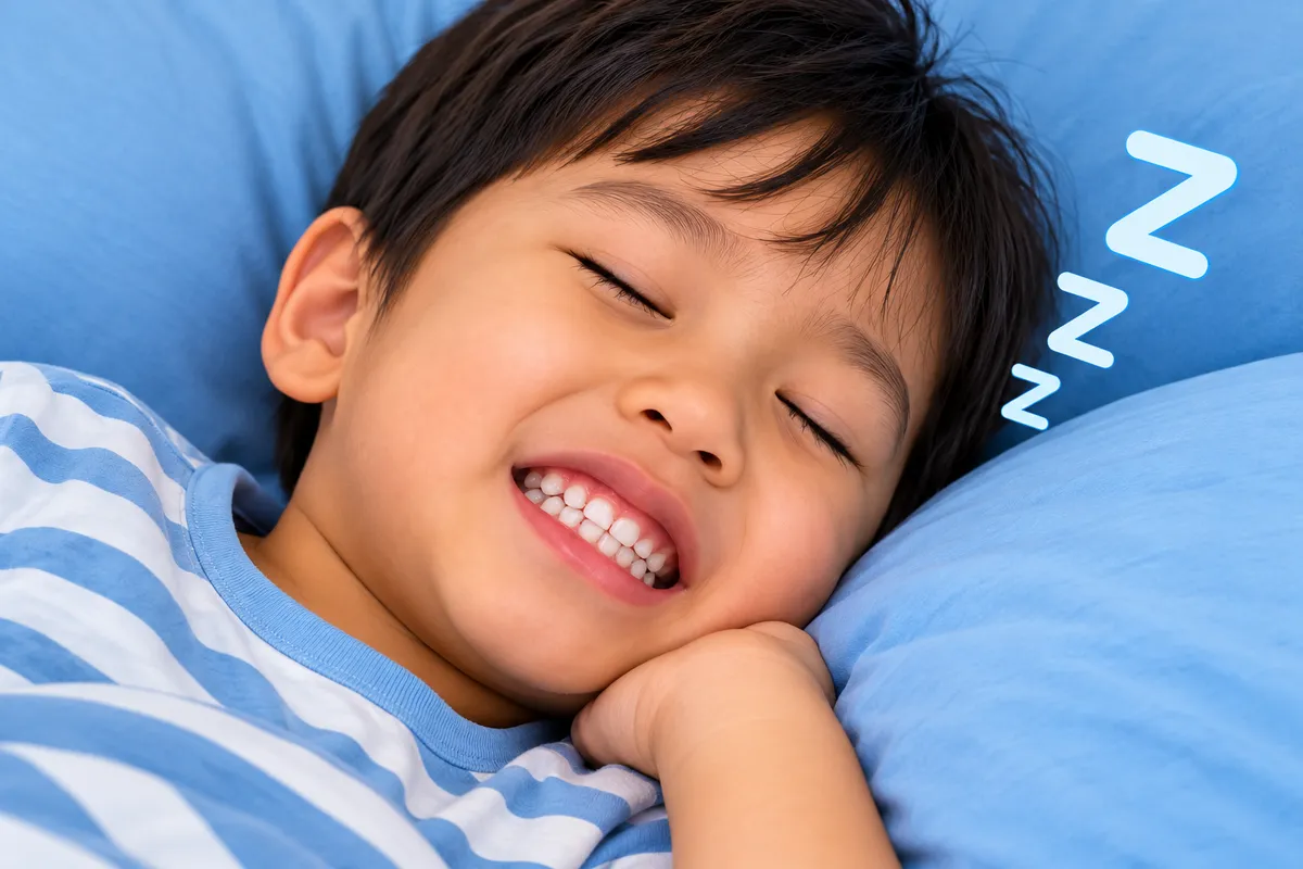 Child receiving supportive dental care at a pediatric dental office
