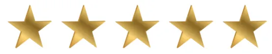 5 étoiles dorées représentant une qualité d’eau exceptionnelle et une grande satisfaction client