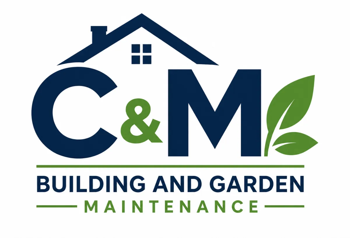 C & M Building & Garden Maintenance logo, property maintenance and house washing services in Whanganui and Manawatū