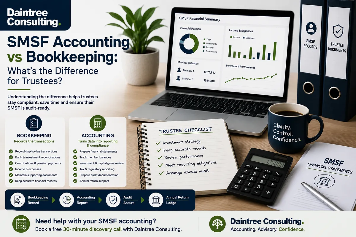SMSF accounting and bookkeeping services for Australian trustees